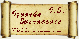 Izvorka Sviračević vizit kartica